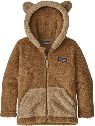 fuzzy brown jacket with hood