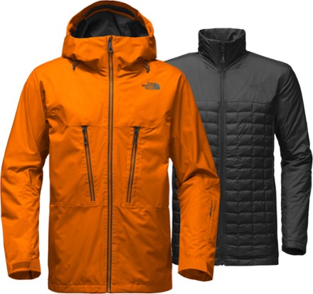 the north face thermoball snow triclimate hooded jacket