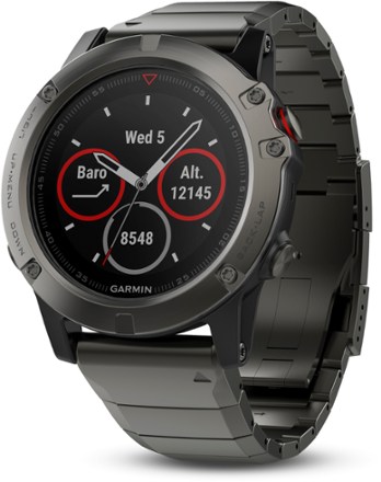 garmin fenix 5x plus 51mm sapphire multisport gps watch