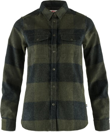 売れ筋商品|||フェールラーベン カットソー トップス レディース Women's Singi Cotton Flannel Overshirt Patina Green-Deep Patina Fjallraven Singi Flannel Overshirt - Women's | REI Co-op