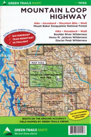 Green Trails Map 111SX - Mountain Loop Highway