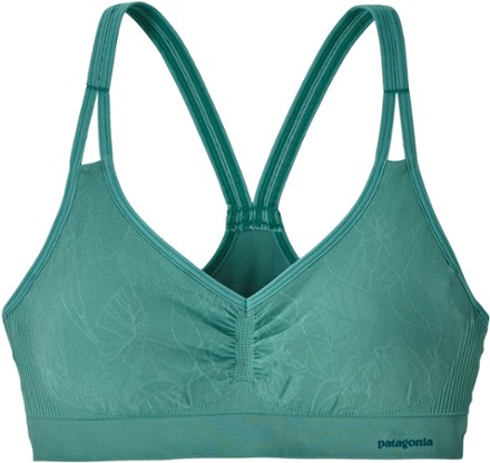 Patagonia, Intimates & Sleepwear, Patagonia Teal Emerald Green Barely  Everyday Bra Floral Jacquard M