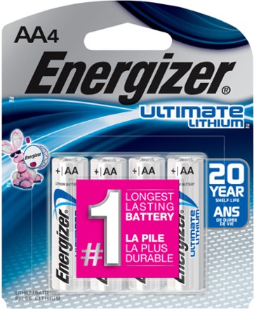 Ultimate Lithium AA Batteries - Package of 4