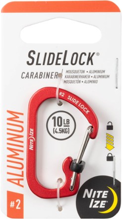 SlideLock Carabiner #2 - Red