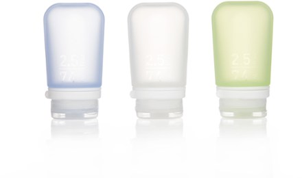 Humangear GoToob+ 1.7 oz - 3 Pack (Clear/Green/Blue)