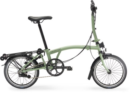 Brompton C Line Explore Folding Bike with Rack - Mid | REI Co-op
