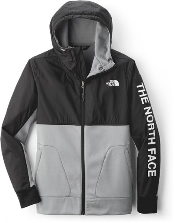 north face jacket with logo on arm