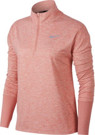 nike women's dri fit element half zip running top