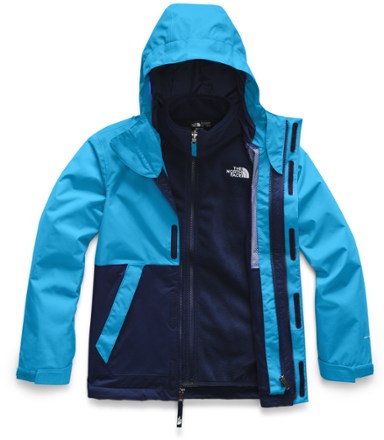 the north face big boys vortex hooded triclimate jacket