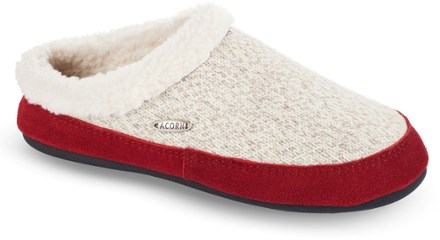 acorn wool lounging slippers