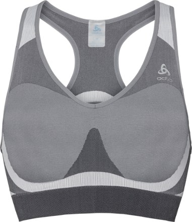 Odlo Women's Seamless High Sports Bra - Quail/Plum Perfect