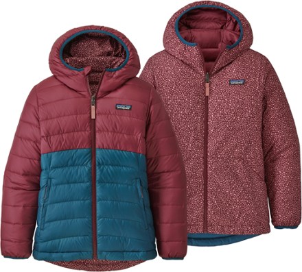 Reversible Down Sweater Hoodie - Girls'