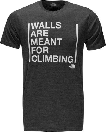 walls are meant for climbing tee