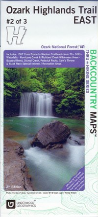 Ozark Highlands Trail East Map - 2nd Edition