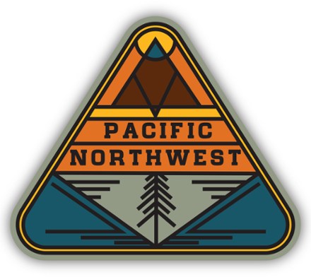 Pacific Northwest Glass Triangle Sticker
