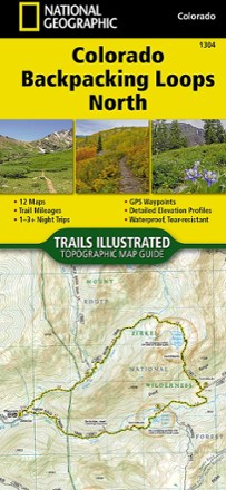 Colorado Backpacking Loops North Topographic Map Guide