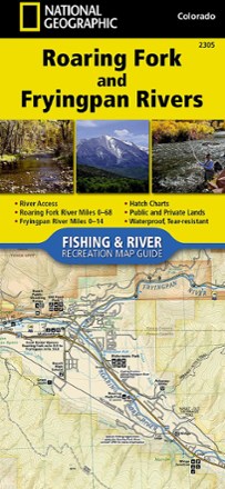 Roaring Fork and Fryingpan Rivers Fishing and River Recreation Map Guide