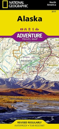 National Geographic Alaska Adventure Travel Map