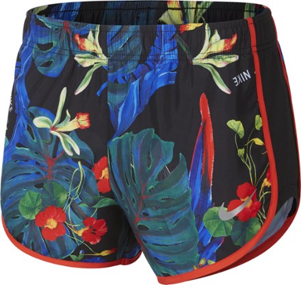 nike tempo floral running shorts