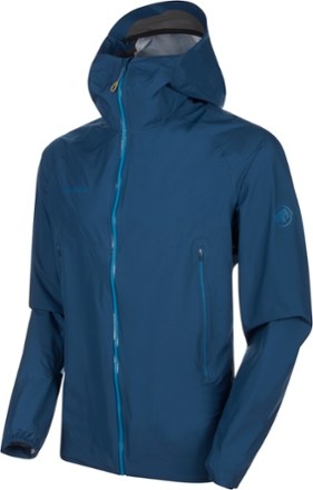 half blue jacket