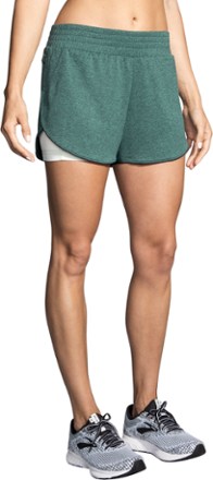 brooks 2 in 1 running shorts women's