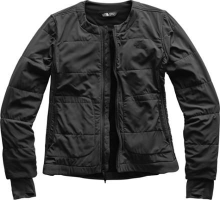 the north face women's mountain sweatshirt collarless full zip jacket