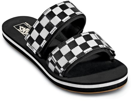 vans cayucas checkerboard 2 strap slide sandals