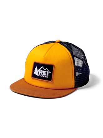 blaze orange flat bill hats