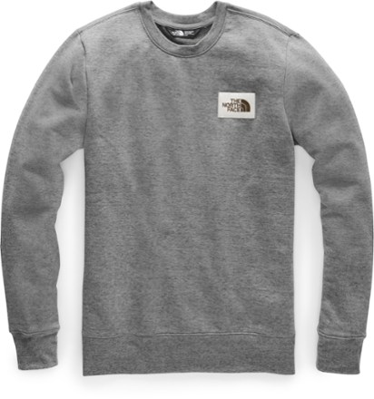 the north face tipped logo crew sweatshirt