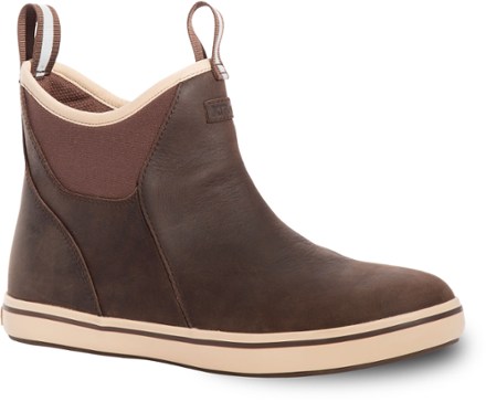 Leather Ankle Deck Boots - Men's