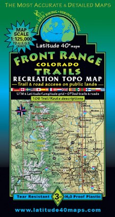 Front Range Colorado Trails Map - 3rd Edition