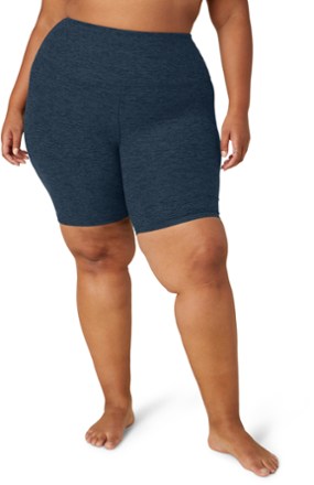 Spacedye High-Waisted Biker Shorts - Women's Plus Sizes