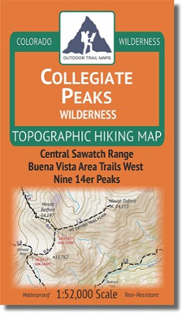 Colorado Collegiate Peaks Wilderness Map