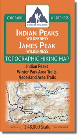 Colorado Indian Peaks/James Peak Wilderness Map