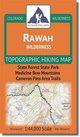 Colorado Rawah Wilderness Map