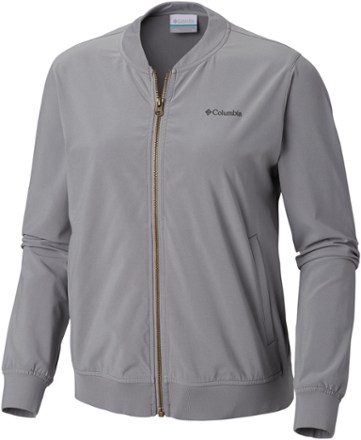 women's plus size black bomber jacket