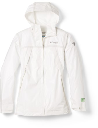 white rain jacket womens