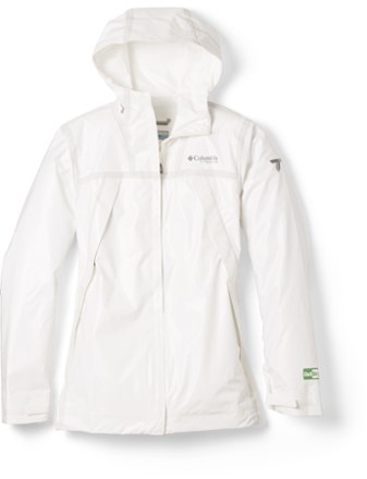 womens white columbia rain jacket