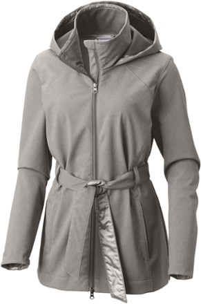 columbia women's take to the streets ii long softshell jacket