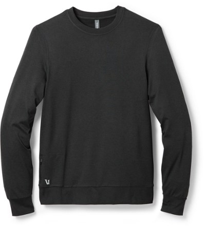 Long-Sleeve Ease Performance Henley, Charcoal Henley