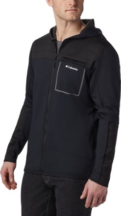 columbia black fleece jacket men's