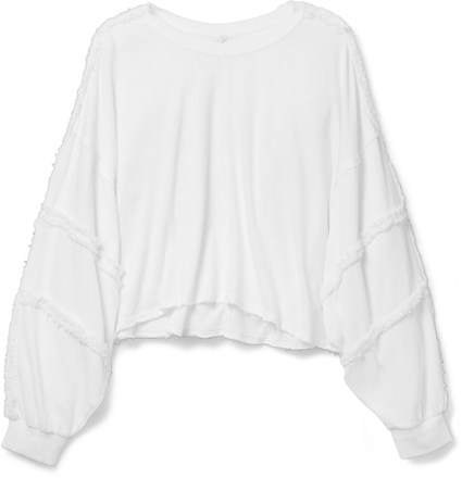 free people white sweatshirt