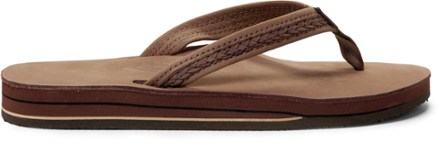 rainbow sandals women's double layer narrow strap