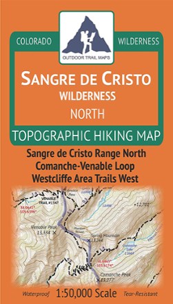 Outdoor Trail Maps Colorado Sangre de Cristo Wilderness North Map