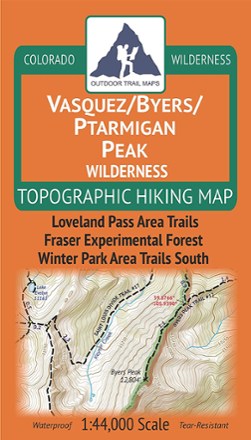 Colorado Vasquez/Byers/Ptarmigan Peak Wilderness Map