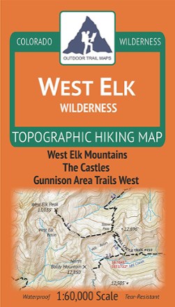 Colorado West Elk Wilderness Map