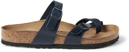 birkenstock mayari oiled leather blue