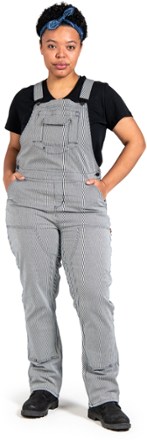 Freshley Overalls - Indigo Stripe - Women's 30" Inseam