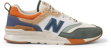 new balance white & green 997h sneakers