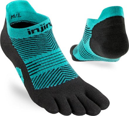 Below is the newest version of Injinji Run Lightweight No-Show Socks - Women's